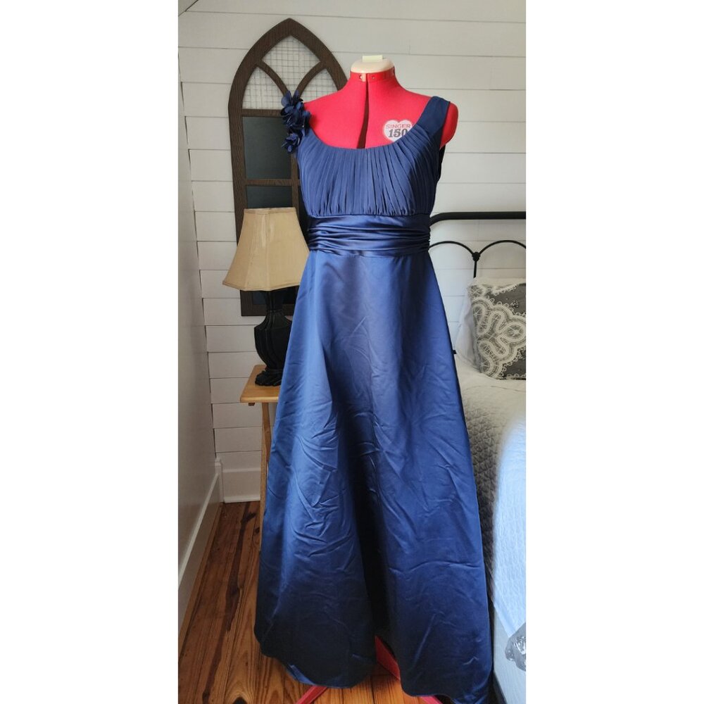 David's Bridal Marine Bridesmaid Dress